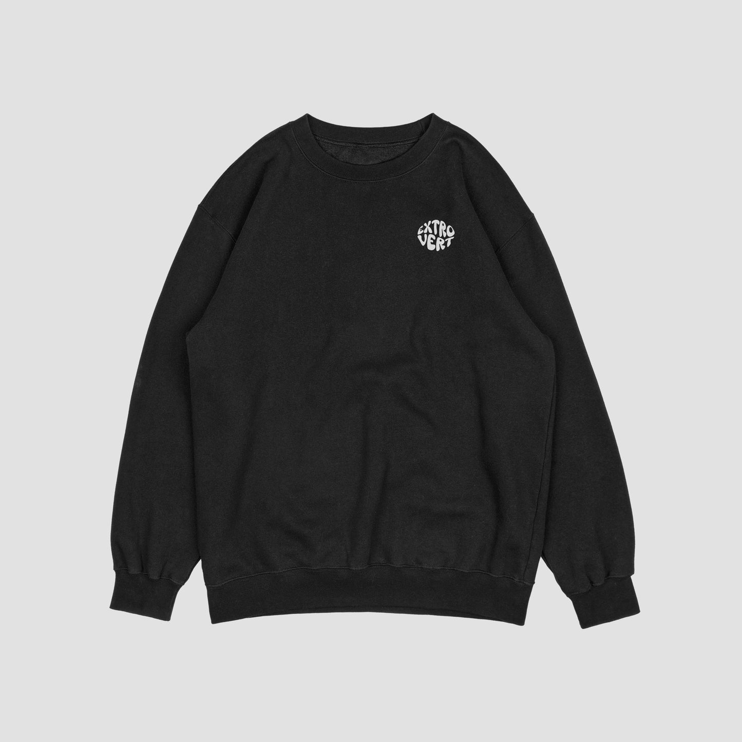 EXTROVERT FALLING SKIES. Black Sweatshirt