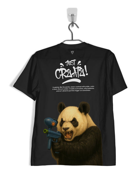 JUST CREATE IT PANDA. T-Shirt